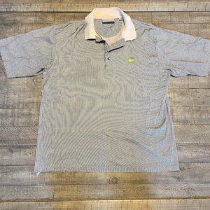 Masters Augusta National Golf Shop Men's Mercerized Striped Polo Sz XL